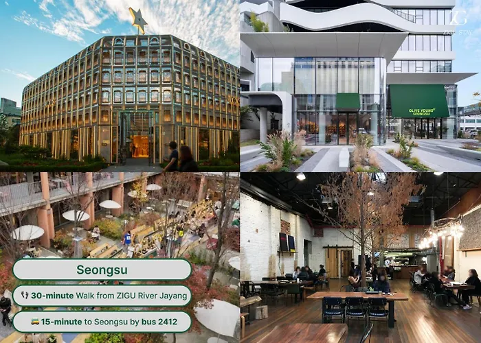 Open Deal! Line 2 And 7 Station Area, Seongsu, Forest, River, Airport Bus 2min