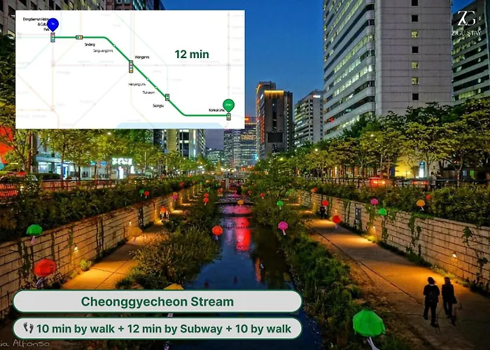 Open Deal! Line 2 And 7 Station Area, Seongsu, Forest, River, Airport Bus 2min ヴィラ ソウル特別市